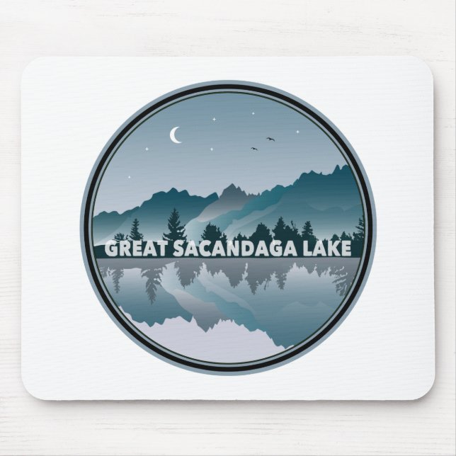 Great Sacandaga Lake New York Reflektion Mousepad (Vorne)
