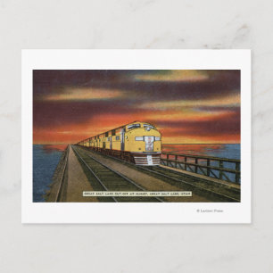 Great Salt Lake Railway Cutoff Postkarte