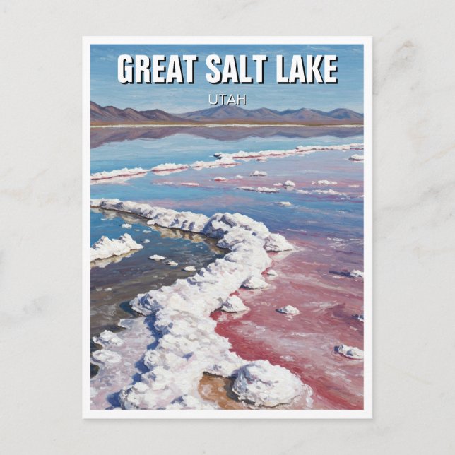 Great Salt Lake Utah Postkarte (Vorderseite)