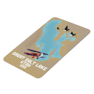 Great Salt Lake, Utah Reiseplakat Magnet