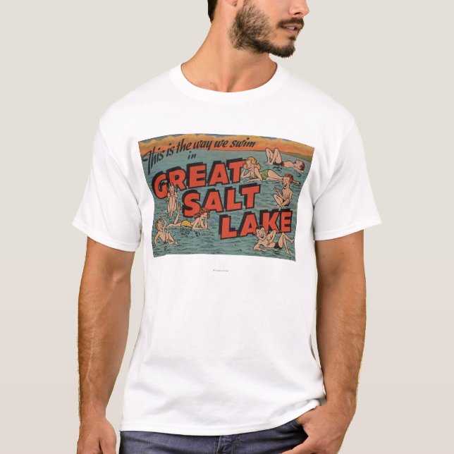 Great Salt Lake, UtahThe Weise wir SwimUtah T-Shirt (Vorderseite)