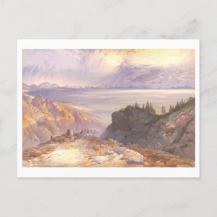 Great Salt Lake Vintag Prang Lithograph Postkarte