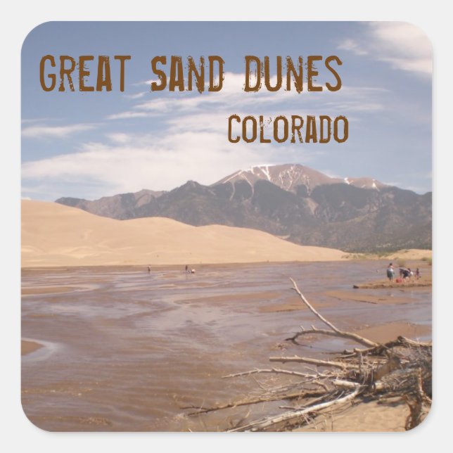 Great Sand Dunes Colorado Aufkleber (Vorderseite)