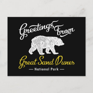 Great Sand Dunes National Park Bear Postkarte