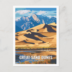 Great Sand Dunes National Park Colorado USA Postkarte