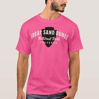 Great Sand Dunes Nationalpark Arted Text Tan T-Shirt