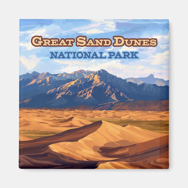 Great Sand Dunes Nationalpark Colorado Magnet (Vorne)