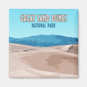 Great Sand Dunes Nationalpark Colorado Magnet