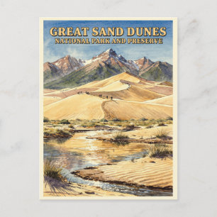 Great Sand Dunes Nationalpark Colorado Postkarte