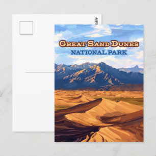 Great Sand Dunes Nationalpark Colorado Postkarte