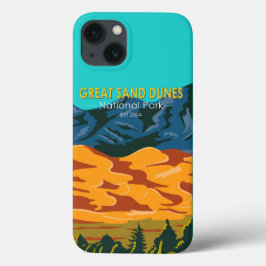Great Sand Dunes Nationalpark Colorado Vintag Case-Mate iPhone Hülle