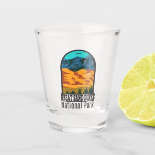 Great Sand Dunes Nationalpark Colorado Vintag Schnapsglas