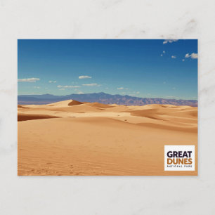 Great Sand Dunes Nationalpark-Foto Postkarte