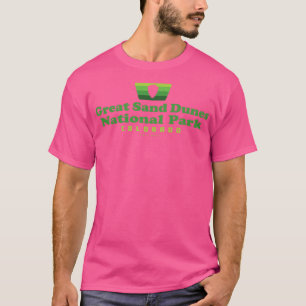 Great Sand Dunes Nationalpark Retro Abzeichen Arro T-Shirt