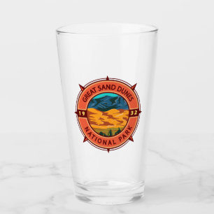 Great Sand Dunes Nationalpark Retro Kompass Glas