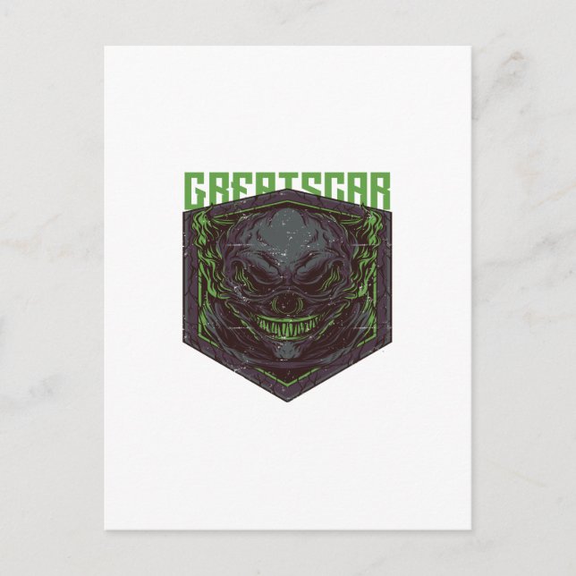 GREAT SCAR POSTKARTE (Vorderseite)