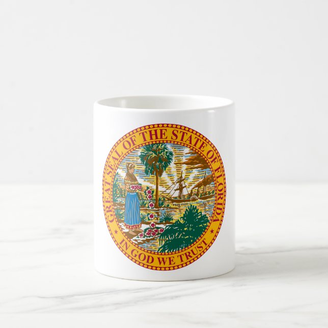 Great Seal Of Florida Kaffeetasse (Mittel)