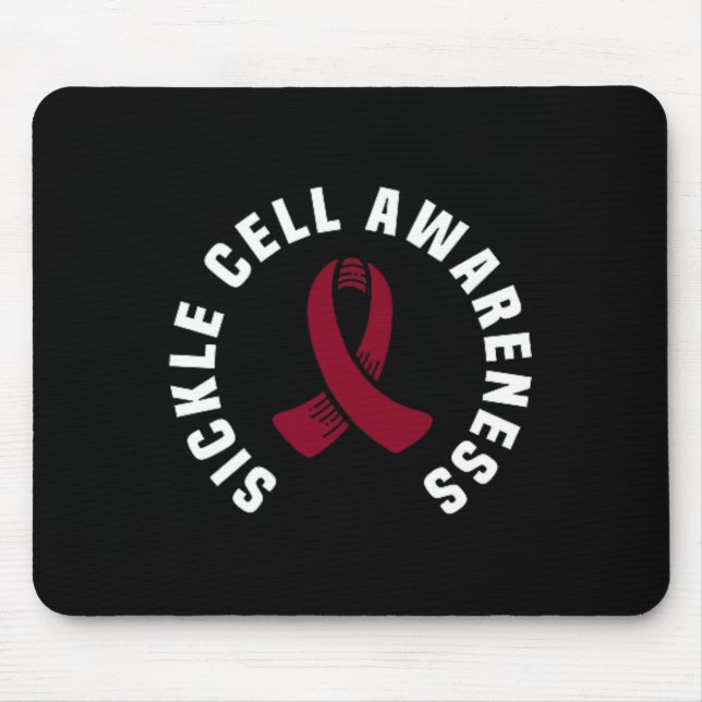 Great SickCell Awareness Pocket Burgund Mousepad (Vorne)