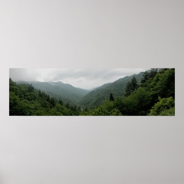 Great Smokey Mountains Nationalpark Panorama 2 Poster (Vorne)