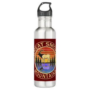 Great Smoky Mountains Elch Edelstahlflasche