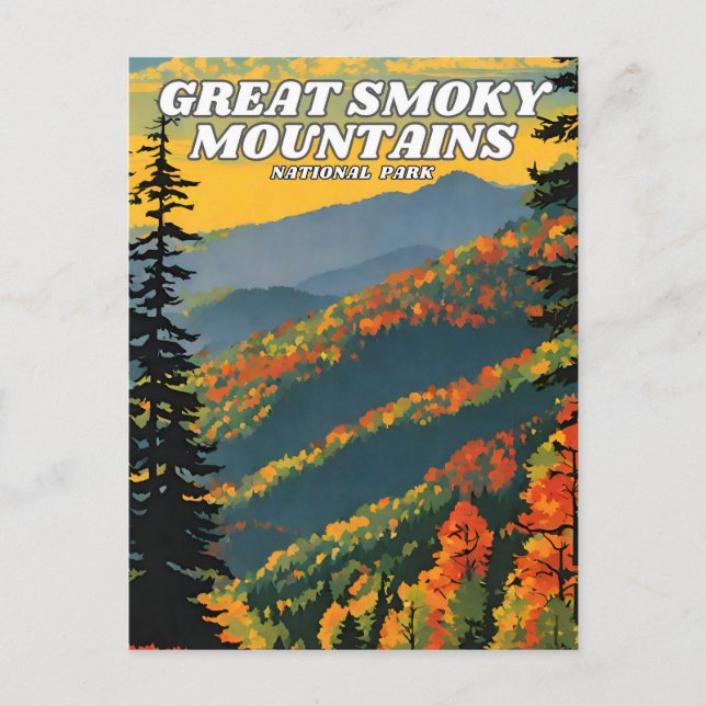 Great Smoky Mountains National Park Abbildung r Postkarte (Vorderseite)