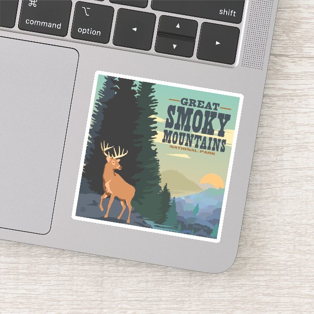 Great Smoky Mountains National Park Aufkleber (Detail)