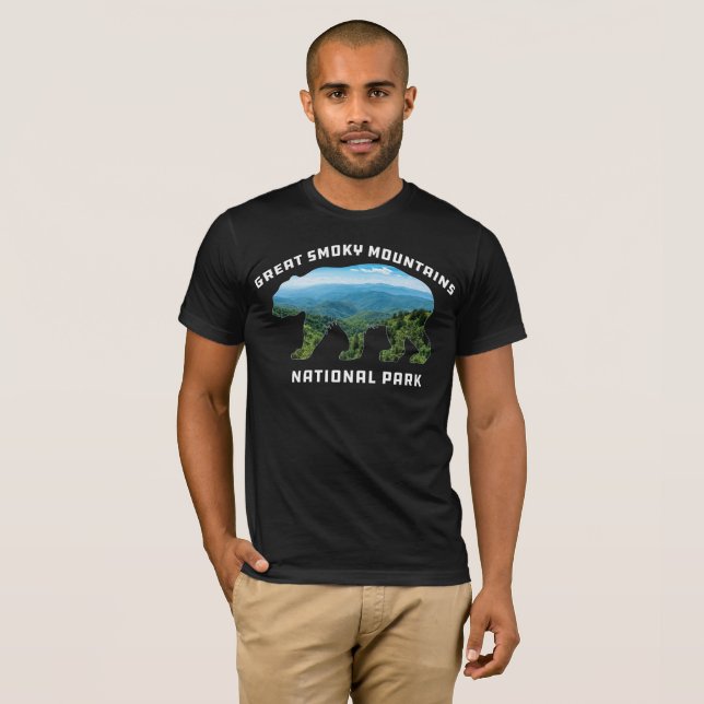 Great Smoky Mountains National Park Bär Souvenir T-Shirt (Vorne ganz)