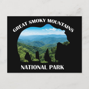 Great Smoky Mountains National Park Bären Camping Postkarte