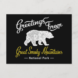 Great Smoky Mountains National Park Bären Postkarte