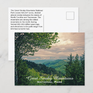 Great Smoky Mountains National Park Fakten Postkarte