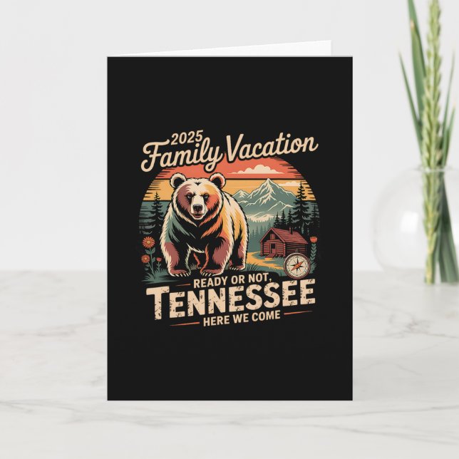 Great Smoky Mountains National Park Family Vacatio Karte (Vorderseite)