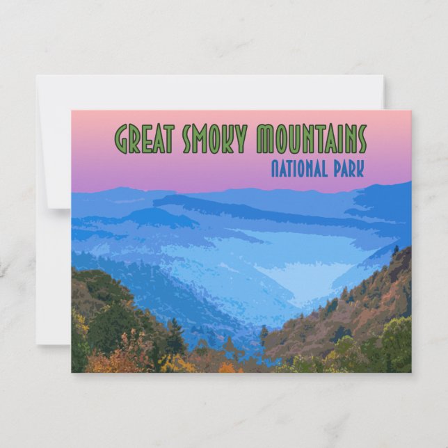 Great Smoky Mountains National Park Flat Card (Vorderseite)