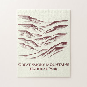 Great Smoky Mountains National Park Line Art: Puzzle
