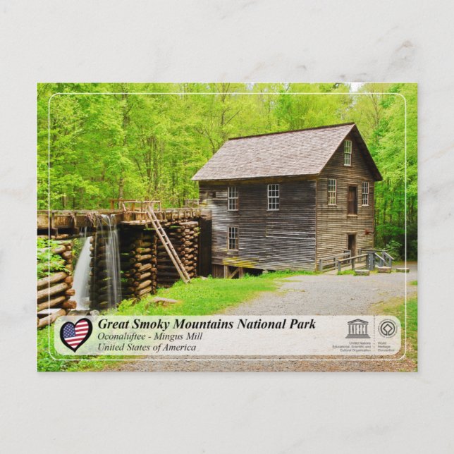 Great Smoky Mountains National Park - Mingus Mill Postkarte (Vorderseite)