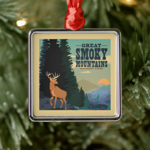Great Smoky Mountains National Park Ornament Aus Metall