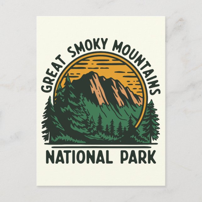 Great Smoky Mountains National Park Postkarte (Vorderseite)