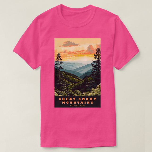 Great Smoky Mountains National Park Reise 5 T-Shirt (Design vorne)