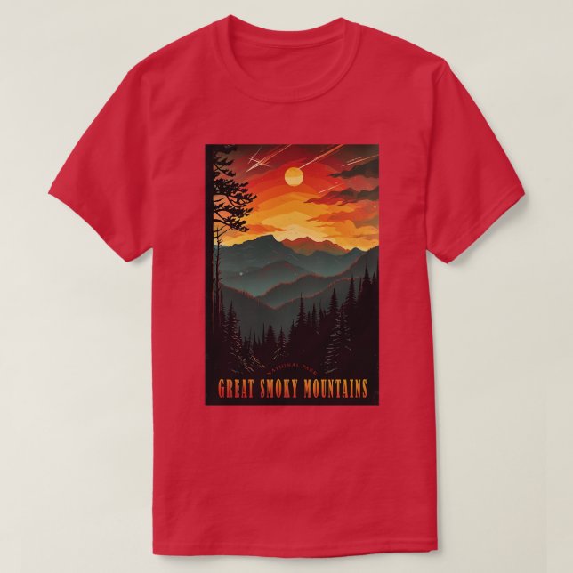 Great Smoky Mountains National Park Reise 7 T-Shirt (Design vorne)