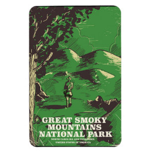 Great Smoky Mountains National Park Reiseplakat Magnet