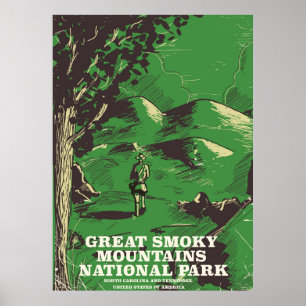 Great Smoky Mountains National Park Reiseplakat Poster
