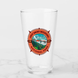 Great Smoky Mountains National Park Retro Kompass Glas