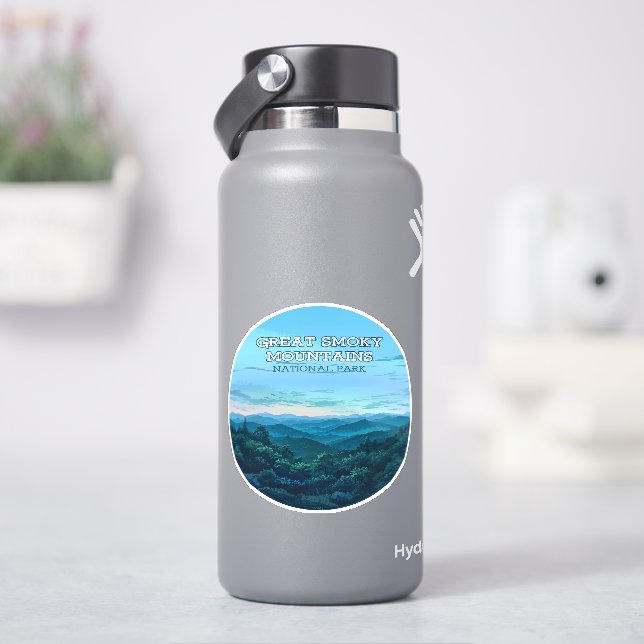 Great Smoky Mountains National Park Tennessee Aufkleber (HydroFlask)