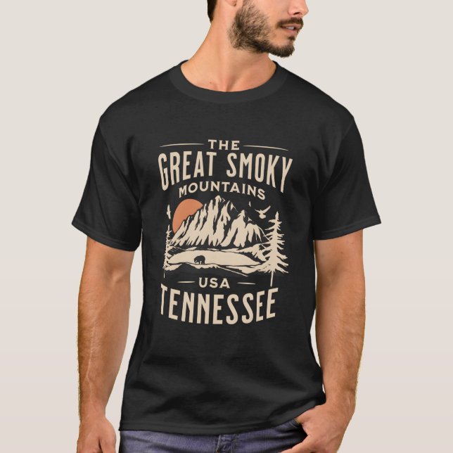 Great Smoky Mountains National Park Tennessee Outd T-Shirt (Vorderseite)