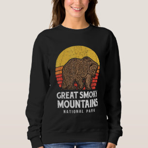 Great Smoky Mountains National Park Us Black Bars Sweatshirt