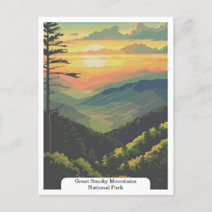 Great Smoky Mountains National Park, USA Postkarte