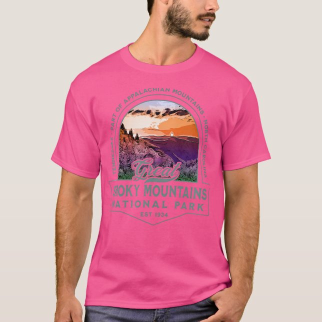Great Smoky Mountains National Park Wandern Campin T-Shirt (Vorderseite)