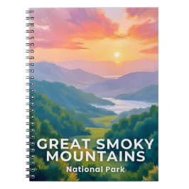 Great Smoky Mountains Nationalpark Aquarell Notizblock