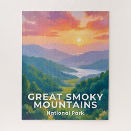 Great Smoky Mountains Nationalpark Aquarell Puzzle