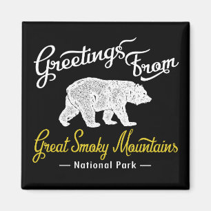 Great Smoky Mountains Nationalpark Bär Magnet