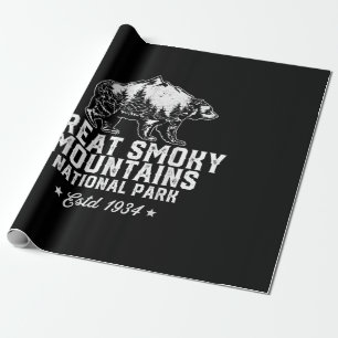 Great Smoky Mountains Nationalpark Bär Vintag Geschenkpapier